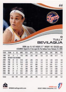 2007 Rittenhouse WNBA #66 Tully Bevilaqua Back