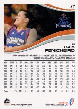 2007 Rittenhouse WNBA #87 Ticha Penicheiro Back