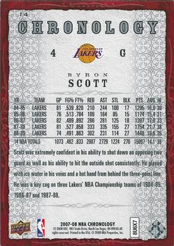 2007-08 Upper Deck Chronology #14 Byron Scott Back