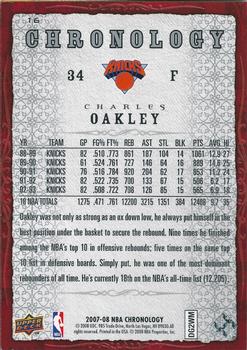 2007-08 Upper Deck Chronology #16 Charles Oakley Back