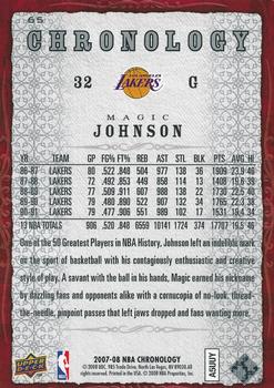 2007-08 Upper Deck Chronology #65 Magic Johnson Back