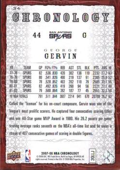 2007-08 Upper Deck Chronology #34 George Gervin Back