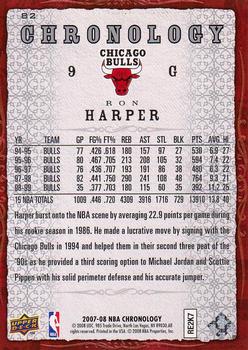 2007-08 Upper Deck Chronology #82 Ron Harper Back