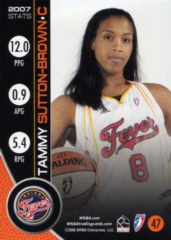 2008 Rittenhouse WNBA #47 Tammy Sutton-Brown Back