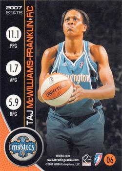 2008 Rittenhouse WNBA #06 Taj McWilliams-Franklin Back
