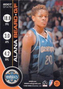 2008 Rittenhouse WNBA #21 Alana Beard Back