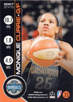 2008 Rittenhouse WNBA #33 Monique Currie Back