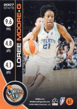 2008 Rittenhouse WNBA #61 Loree Moore Back