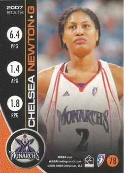 2008 Rittenhouse WNBA #78 Chelsea Newton Back