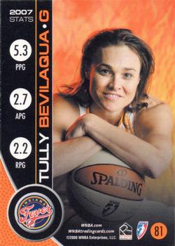 2008 Rittenhouse WNBA #81 Tully Bevilaqua Back