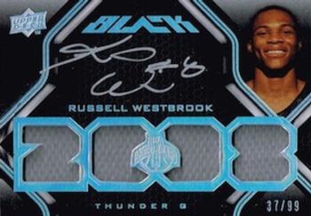 2008-09 UD Black #46 Russell Westbrook Front