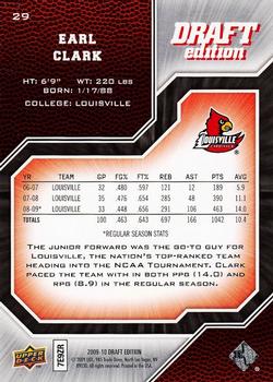 2009-10 Upper Deck Draft Edition #29 Earl Clark Back