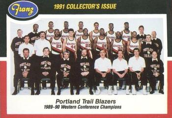 1990-91 Fleer Franz Portland Trail Blazers #1 Portland Trail Blazers Front