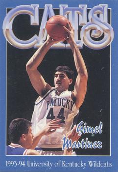 1993-94 Kentucky Wildcats #NNO Gimel Martinez Front