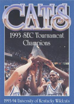 1993-94 Kentucky Wildcats #NNO 1993 SEC Champions Front