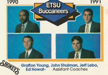 1990-91 East Tennessee State Buccaneers Police #NNO Buccaneers Assistants Front