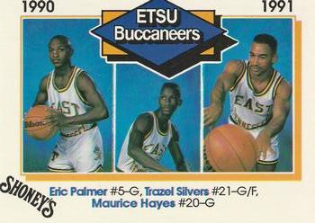 1990-91 East Tennessee State Buccaneers Police #NNO Buccaneer Trio Front