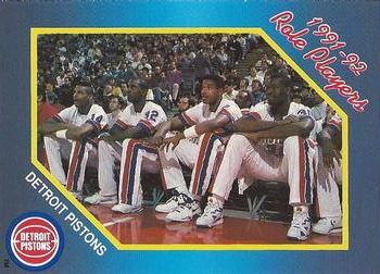 1991-92 Unocal Detroit Pistons #NNO Role Players Front