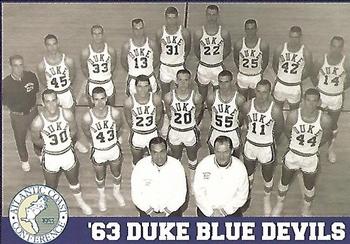 1992 ACC Tournament Champs #NNO '63 Duke Blue Devils Front