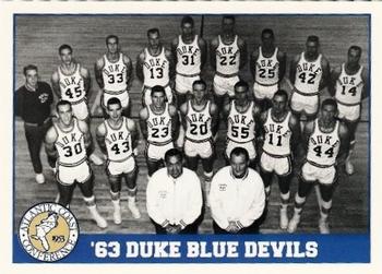 1992 ACC Tournament Champs #10 '63 Duke Blue Devils Front