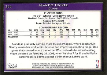 2009-10 Topps #244 Alando Tucker Back