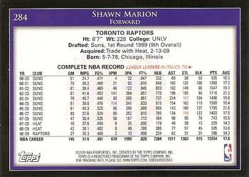 2009-10 Topps #284 Shawn Marion Back