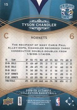 2008-09 Upper Deck Ultimate Collection #15 Tyson Chandler Back