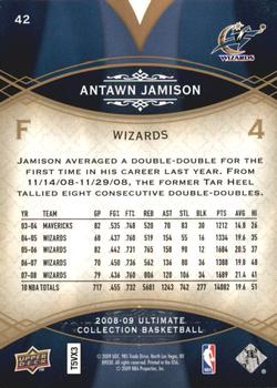 2008-09 Upper Deck Ultimate Collection #42 Antawn Jamison Back