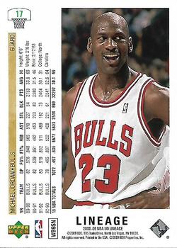 2008-09 Upper Deck Lineage #17 Michael Jordan Back