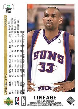 2008-09 Upper Deck Lineage #24 Grant Hill Back