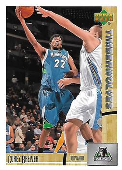 2008-09 Upper Deck Lineage #186 Corey Brewer Front