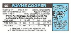 1980-81 Topps - Singles #95 Wayne Cooper Back