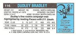 1980-81 Topps - Singles #116 Dudley Bradley Back