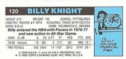 1980-81 Topps - Singles #120 Billy Knight Back