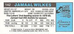 1980-81 Topps - Singles #142 Jamaal Wilkes Back