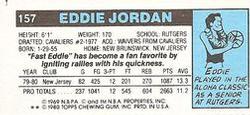 1980-81 Topps - Singles #157 Eddie Jordan Back