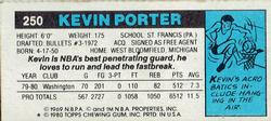 1980-81 Topps - Singles #250 Kevin Porter Back
