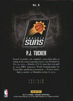 2013-14 Panini Crusade - Crusade Red #8 P.J. Tucker Back