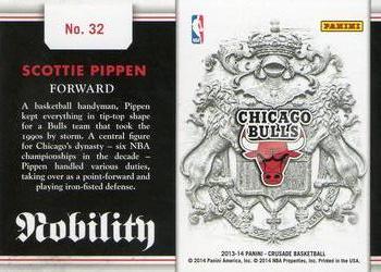 2013-14 Panini Crusade - Nobility #32 Scottie Pippen Back