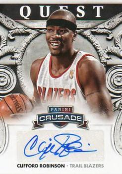 2013-14 Panini Crusade - Quest Autographs #32 Clifford Robinson Front