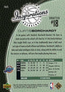 2001-02 Upper Deck Inspirations #165 Curtis Borchardt Back