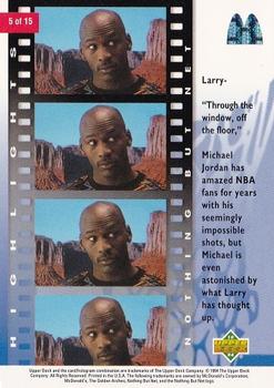 1994 Upper Deck Nothing But Net #5 Michael Jordan Back