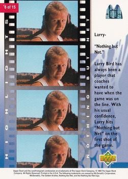 1994 Upper Deck Nothing But Net #6 Larry Bird Back