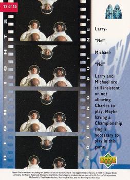1994 Upper Deck Nothing But Net #12 Larry Bird / Michael Jordan / Charles Barkley Back