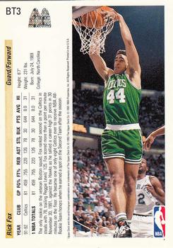 1992-93 Upper Deck McDonald's - Boston Celtics #BT3 Rick Fox Back