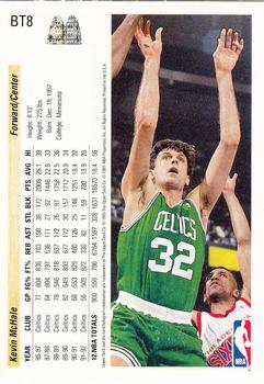 1992-93 Upper Deck McDonald's - Boston Celtics #BT8 Kevin McHale Back
