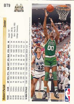 1992-93 Upper Deck McDonald's - Boston Celtics #BT9 Robert Parish Back