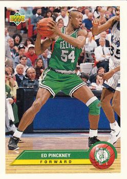 1992-93 Upper Deck McDonald's - Boston Celtics #BT10 Ed Pinckney Front