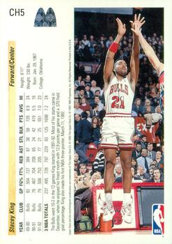 1992-93 Upper Deck McDonald's - Chicago Bulls #CH5 Stacey King Back