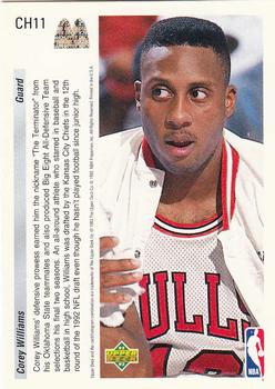 1992-93 Upper Deck McDonald's - Chicago Bulls #CH11 Corey Williams Back